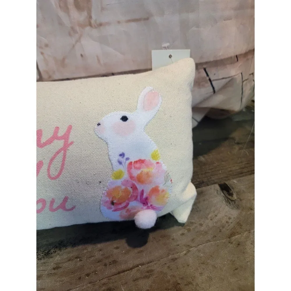 Some bunny loves you Easter pillow decor spring